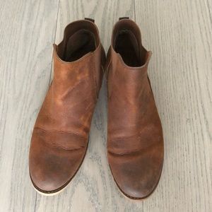 Franco Sarto Brown Suede Chelsea Boots size 7